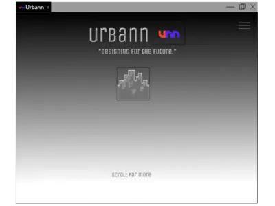 Urbann Home Page app branding clean design flat identity minimal vector web website