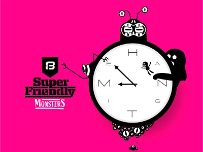 Super Friendly Monsters! cartoon comic design dribbble hang time illustration monsters