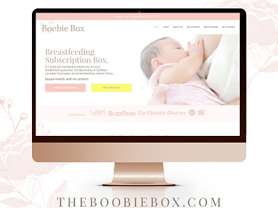 Boobie Box | Subscription Box branding cratejoy subscription box website