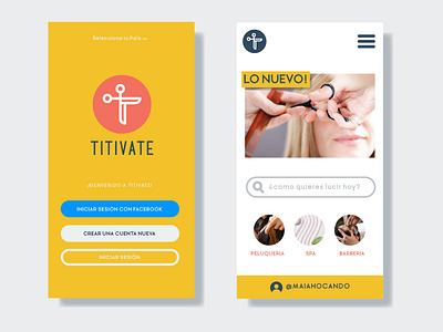 Preview Titivate App app branding girl hair cut identidade de marca logo makeup titivate ux ux ui web design women