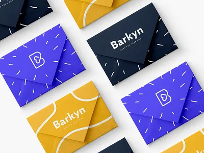 Barkyn Cards branding color design e commerce graphic logo minimal mock patterns psd download vector