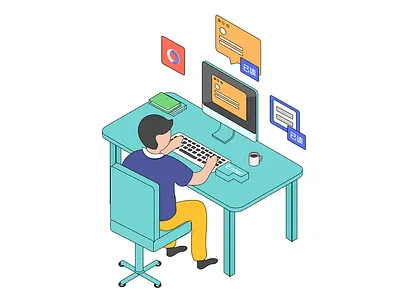 Parallel illustration design illustrations wallpaper ui