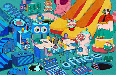 office design illustration illustration ui ux design illustrations