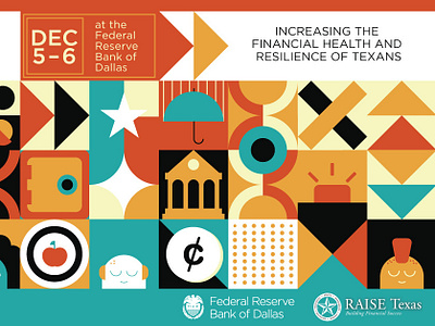 Raise Texas Event Branding banking brand branding characters clean illustration minimal money texas vector