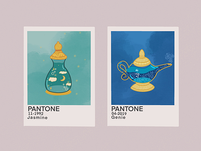 Disney Pantone : Aladdin aladdin color scheme design digital digital 2d disney disney art disney princess disneyland flat graphic illustration ipadproart pantone pastel colors procreate procreate app procreate art