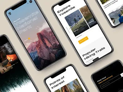 Yosemite Mobile Screens adobexd mobile design mobile device ui ui design ux ux design web designer