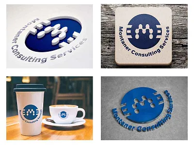 Montaner Consulting Services Logo- Crypto Style app artwork branding crypto crypto currency design flat graphic design icon illustration logo marketing campaign minimal typography vector web