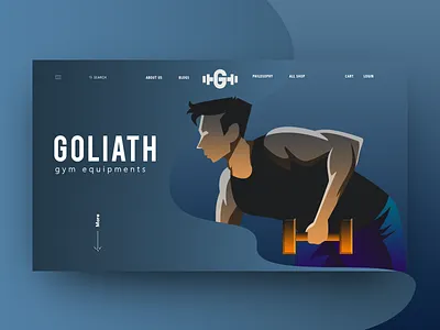 Gym Equipment's UI idea branding creative design equipments flat gym icon identity illustration logo modern type ui uiux ux vector web website
