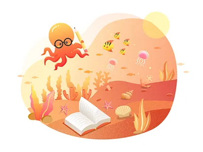 Octopus 图标 应用 插图 设计