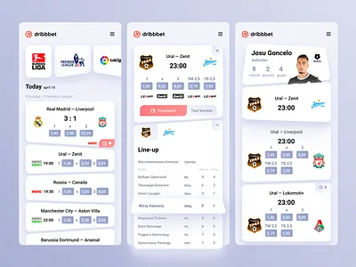 Dribbet — Betting application concept app ball beeting bet club dribbble football