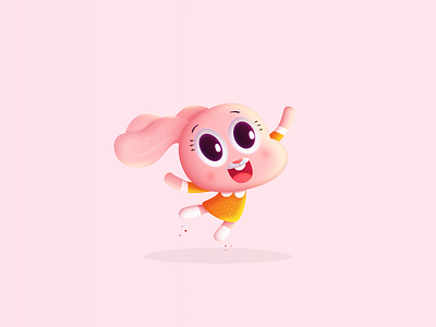 Anais Character affinitydesigner anais brush cartoon cartoonnetwork character cute darwin grainy gumball illustration vector