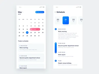 Calendar calendar design ui 设计
