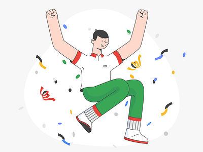 Success! 2d character 2d design article illustrations charachters character character design design designer flat google illustration illustrator magazine illustration motion motion graphics success ui vector web illustration web interface