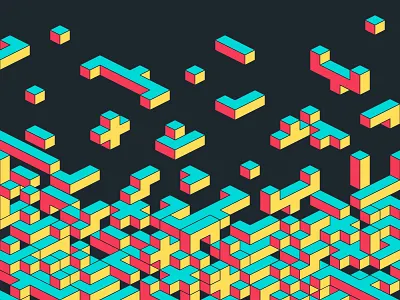 Code Blocks blocks bricks code isometric tetris