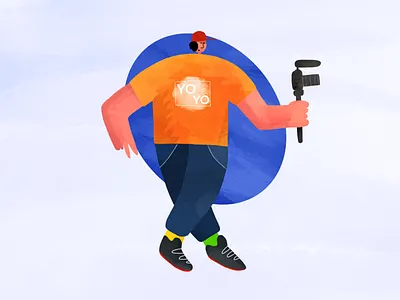 Filmmaker character character art character creation design film camera illustration stylization