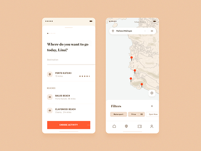 places app brandnew clean design destination filter location maple minimal pin place simple ui