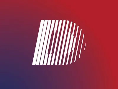 Letter "D" or intersection letter logo logotype mark monogram symbol typography