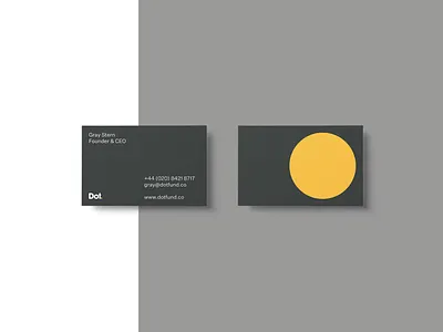Dot — Business Cards brand branding clean design logo typography vector