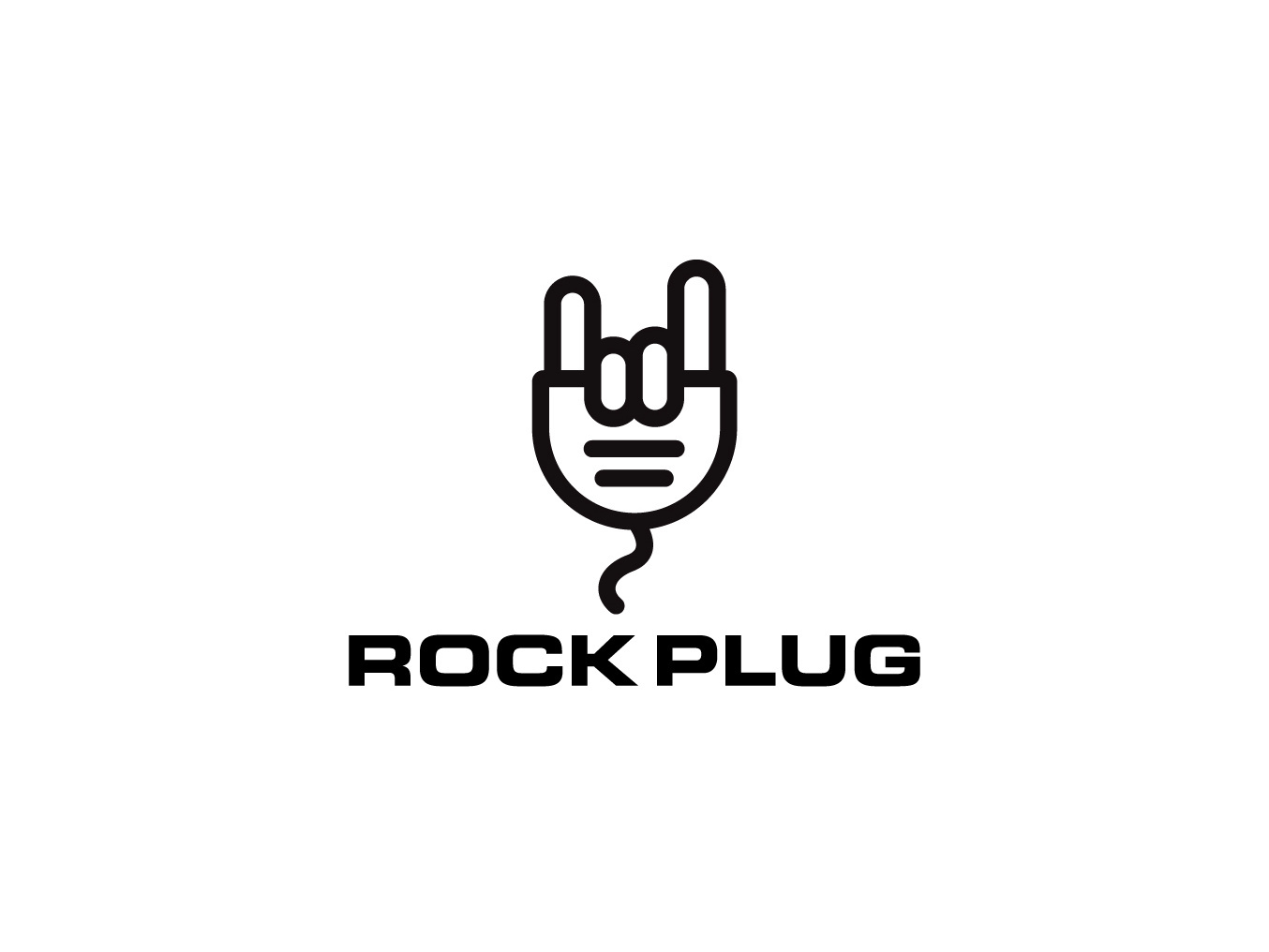 Example of Logo Design - Rock Plug