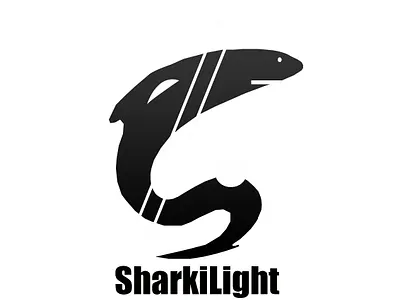 SharkiLight LOGO branding design fiverr graphic graphic art graphic design designer illustration logo typography