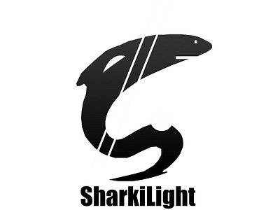 SharkiLight LOGO branding design fiverr graphic graphic art graphic design designer illustration logo typography