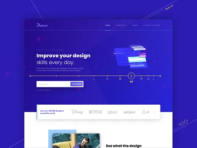 Daily UI #100 💯 100 challenge daily daily 100 daily 100 challenge dailyui figma landing page lp ui