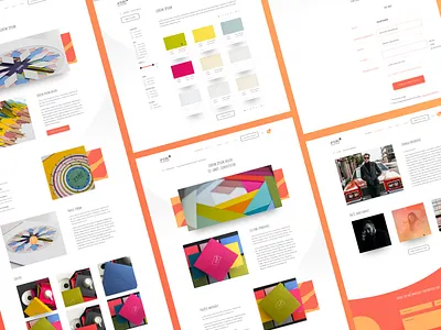 Website about creative papers ecommerce eshop graphic graphic design landing page page ui ux web web design website