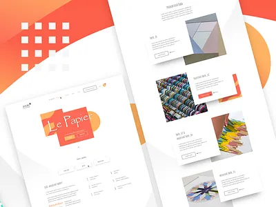 Website about creative papers artwork creative design graphic graphic design homepage landing page page ui ux web web design