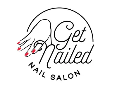 Get Nailed Logo branding cheeky clean clever design flat icon identity illustration illustrator lettering logo minimal type typography vector