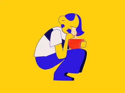 Noodles character design illustration noodles photoshop