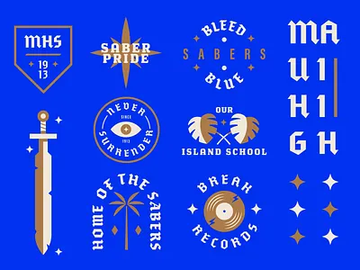 MHS Misc. Badges illustration illustrator logo typography art vector artwork vehicle design