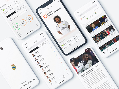 Real Madrid: Sports App Concept app concept football ios mobile real madrid soccer sport sports