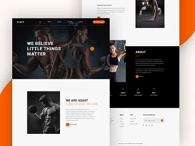 Keepfit - A Fitness Gym Website Design clean fitness fitness landing page design fitness website fitness website design gym gym landing page gym landing page design gym website landing page landing page concept landing page design ui ux web web template website website concept website design website template