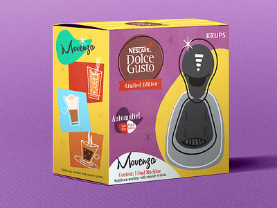 Packaging Design to Dolce Gusto box coffee design logo old packagedesign packaging retro vector vintage