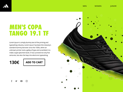 ADIDAS COPA UI colors design graphic illustration