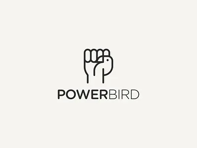 Fist + Bird animal bird branding design fist gesture hand identity logo logomark mark minimal parrot spg symbol