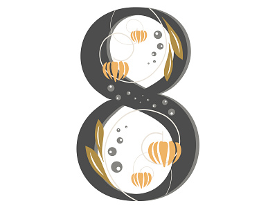 36 Days of Type... Number '8' 36daysoftype 36daysoftype 8 digitalwork priyankacallidesigns typogaphy