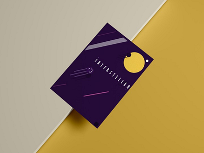 Interstellar poster space design illustration