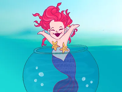 Mermay adobe illustrator branding character concept design drawing graphic design icon illustration logo mermaid mermaids photoshop poster sketch starfish stickers vector visual design