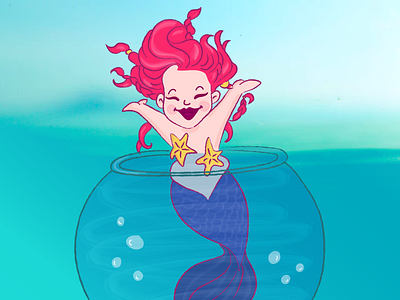 Mermay adobe illustrator branding character concept design drawing graphic design icon illustration logo mermaid mermaids photoshop poster sketch starfish stickers vector visual design