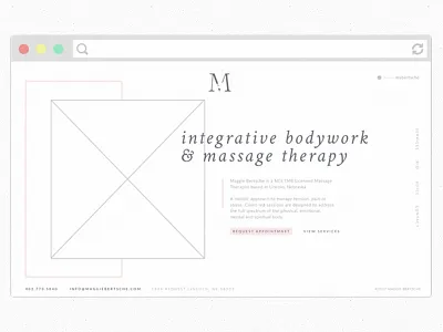 Massage Therapy Website Design design massage massage therapy ui website website concept