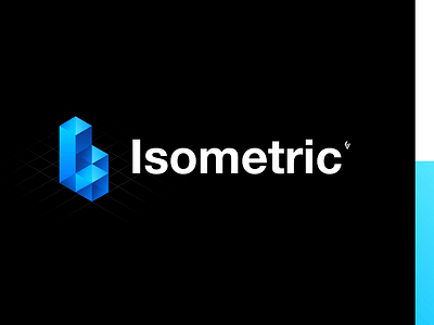 Experimental Logo Design - "Isometric" brand branding corporate creative identity logo premade vector