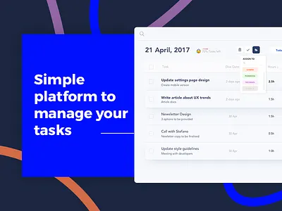 Task dashboard designer freelance interface interface design ios minimal minimal app design platform task management ui ux webapp website