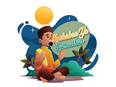 The Night Ramadhan man moon moslem muslim night pray ramadan kareem ramadhan