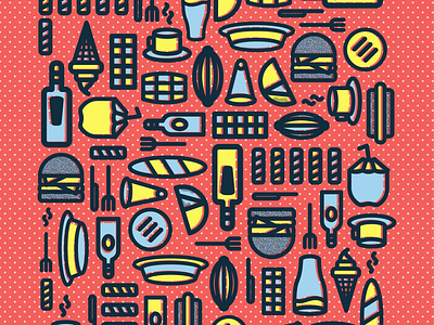 Patrón de Comida Venezolana beer cacao cocada coffe diseño españa food iconos iconos venezolanos icons icons packs icons set ilustración ilustrador plano rum tequeño vector venezuela venezuelan food
