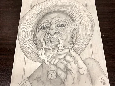Almost Cuban almost pencil sketch