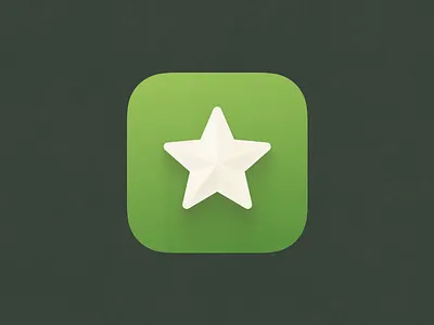 Esperanto app app design design green icon ios iphone star ui