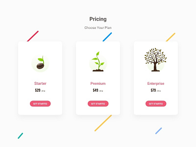 Pricing design icon illustration ui ux vector