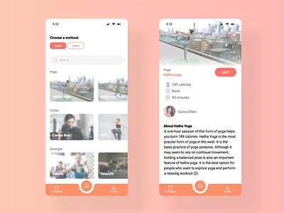 Workout Tracker app appointment excercise fitness app fitness tracker flat gym health interface ios iphone monitoring stats tracking trainer training ui ui ux user workout