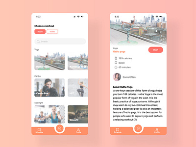 Workout Tracker app appointment excercise fitness app fitness tracker flat gym health interface ios iphone monitoring stats tracking trainer training ui ui ux user workout